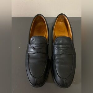 Allen Edmonds Men's Black Leather "Breton" Penny Loafer Rubber Sole Size 10B
